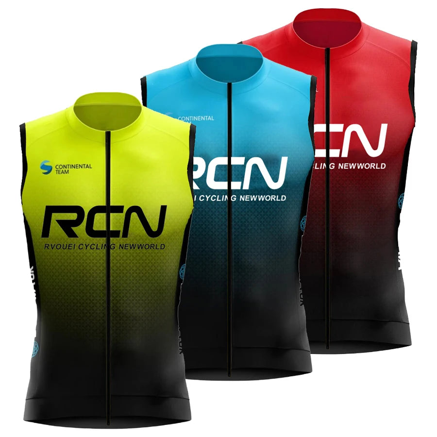 Gilet de Cyclisme Coupe-Vent & Respirant Rvouei