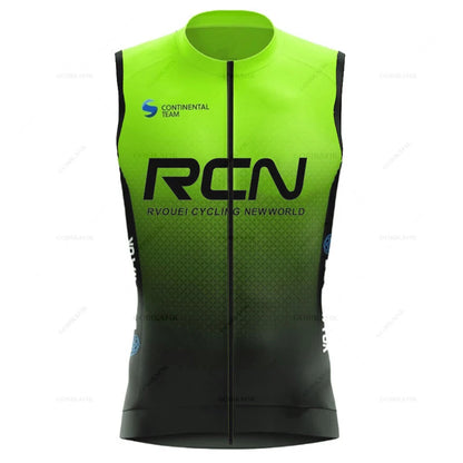 Gilet de Cyclisme Coupe-Vent & Respirant Rvouei