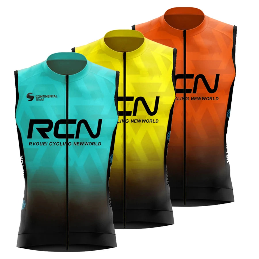 Gilet de Cyclisme Coupe-Vent & Respirant Rvouei
