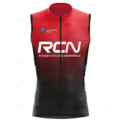 Gilet de Cyclisme Coupe-Vent & Respirant Rvouei